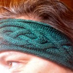 Completed cable headband